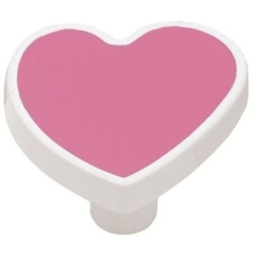 Liberty Hardware Pink Heart Drawer Cabinet Knobs Pulls Set of 2